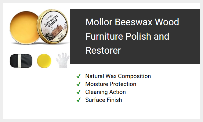 Mollor Beeswax Wood Furniture Polish and Restorer