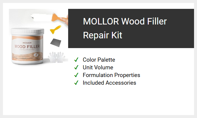 MOLLOR Wood Filler Repair Kit