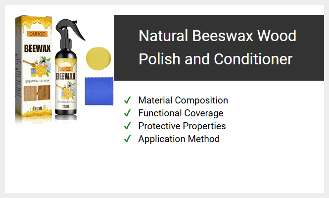 Natural Beeswax Wood Polish and Conditioner