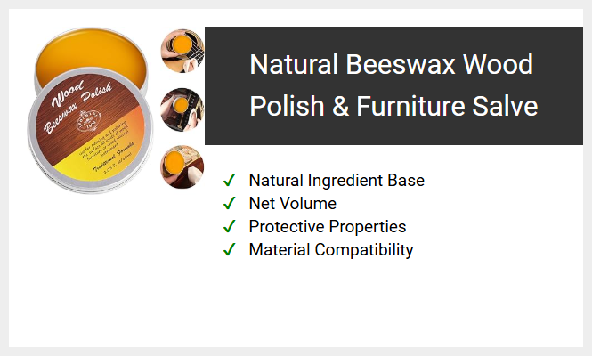 Natural Beeswax Wood Polish & Furniture Salve