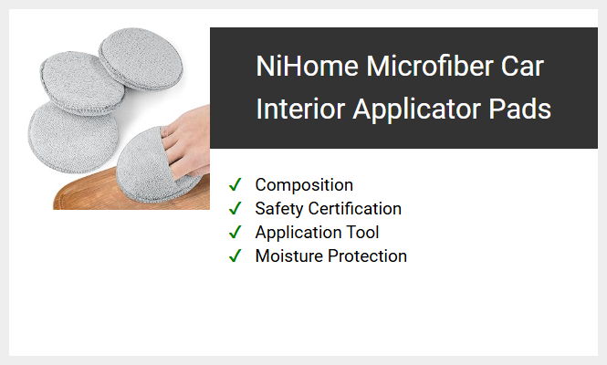 NiHome Microfiber Car Interior Applicator Pads