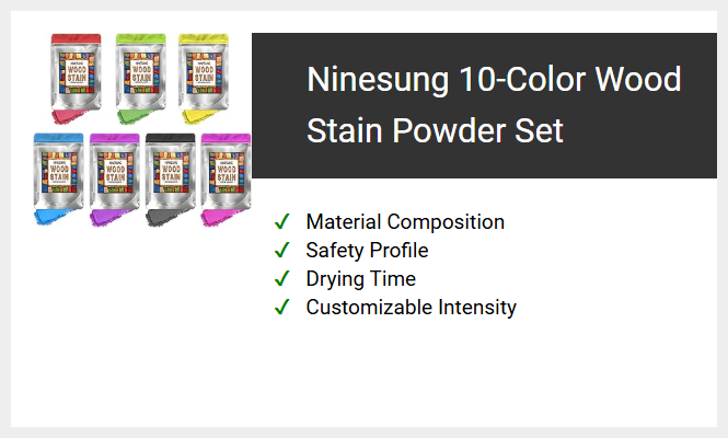 Ninesung 10-Color Wood Stain Powder Set