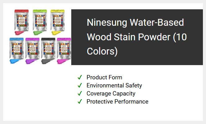 Ninesung Water-Based Wood Stain Powder (10 Colors)