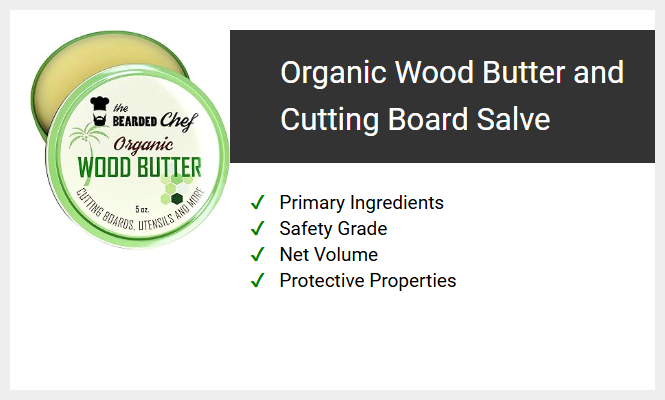 Organic Wood Butter and Cutting Board Salve