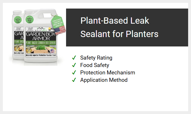 Plant-Based Leak Sealant for Planters