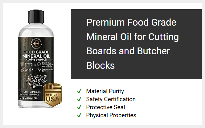 Premium Food Grade Mineral Oil for Cutting Boards and Butcher Blocks