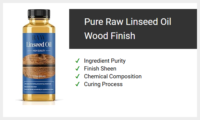 Pure Raw Linseed Oil Wood Finish