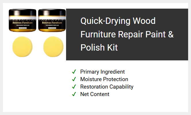 Quick-Drying Wood Furniture Repair Paint & Polish Kit