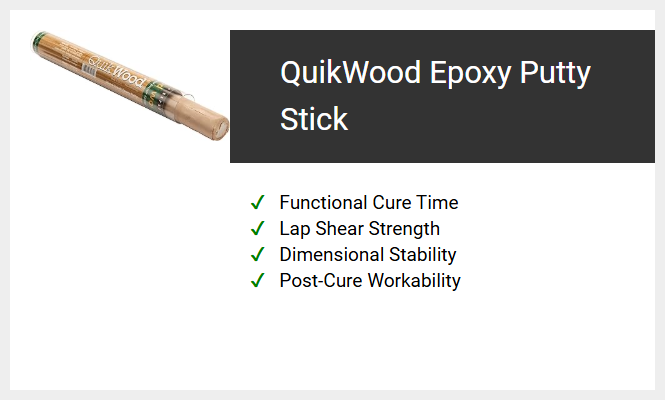 QuikWood Epoxy Putty Stick