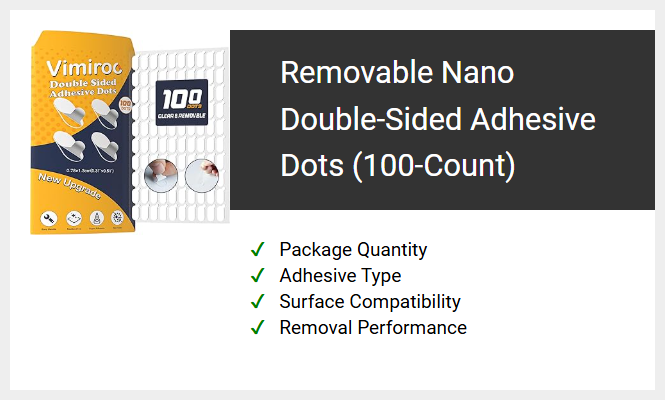 Removable Nano Double-Sided Adhesive Dots (100-Count)