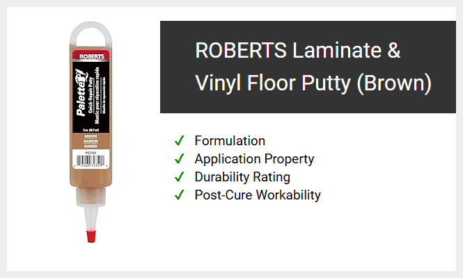 ROBERTS Laminate & Vinyl Floor Putty (Brown)