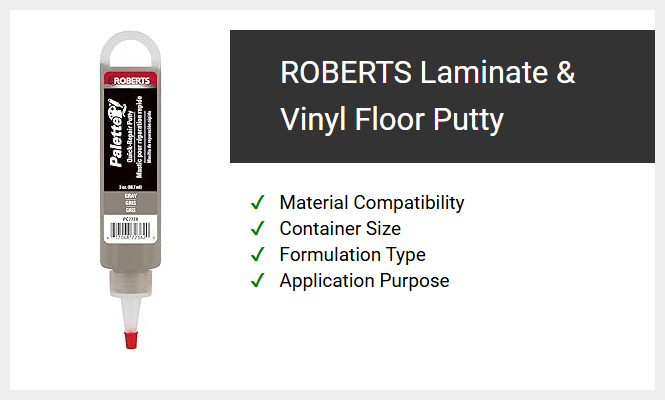 ROBERTS Laminate & Vinyl Floor Putty