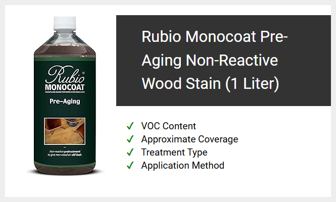 Rubio Monocoat Pre-Aging Non-Reactive Wood Stain (1 Liter)