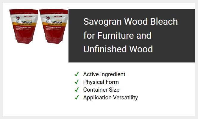 Savogran Wood Bleach for Furniture and Unfinished Wood