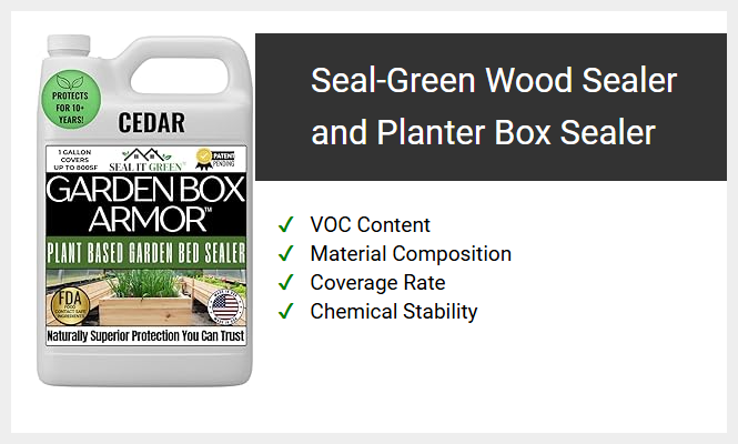 Seal-Green Wood Sealer and Planter Box Sealer