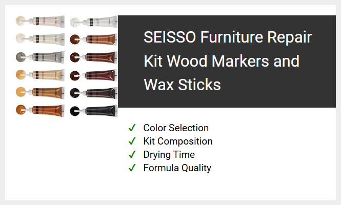 SEISSO Furniture Repair Kit Wood Markers and Wax Sticks
