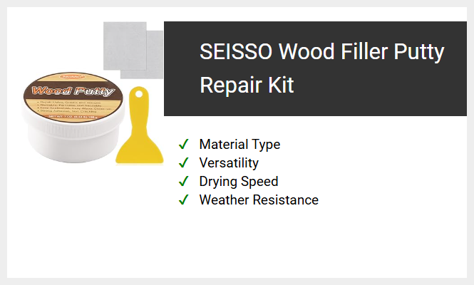 SEISSO Wood Filler Putty Repair Kit