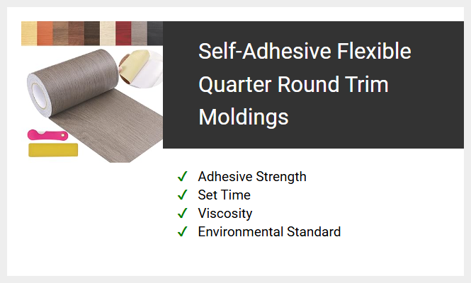 Self-Adhesive Flexible Quarter Round Trim Moldings