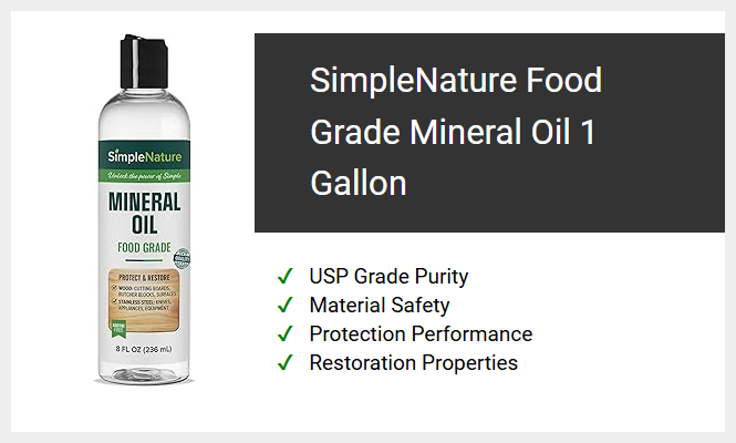 SimpleNature Food Grade Mineral Oil 1 Gallon