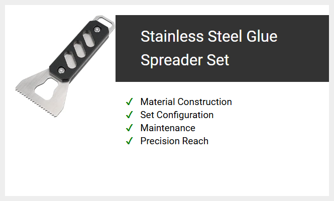 Stainless Steel Glue Spreader Set