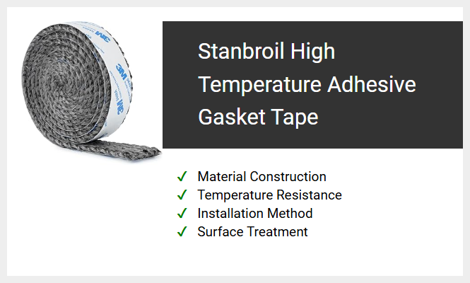 Stanbroil High Temperature Adhesive Gasket Tape