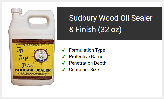 Sudbury Wood Oil Sealer & Finish (32 oz)