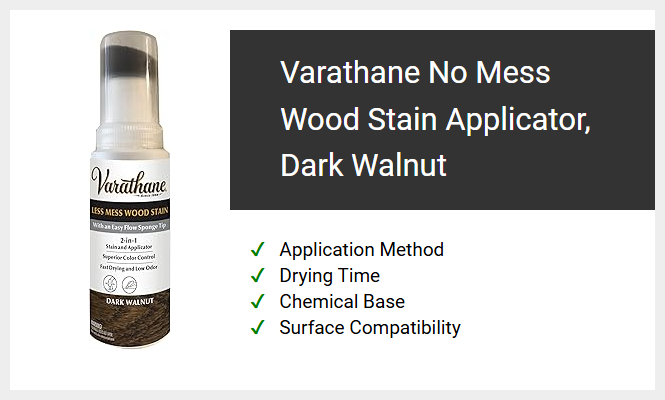 Varathane No Mess Wood Stain Applicator, Dark Walnut