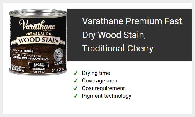 Varathane Premium Fast Dry Wood Stain, Traditional Cherry
