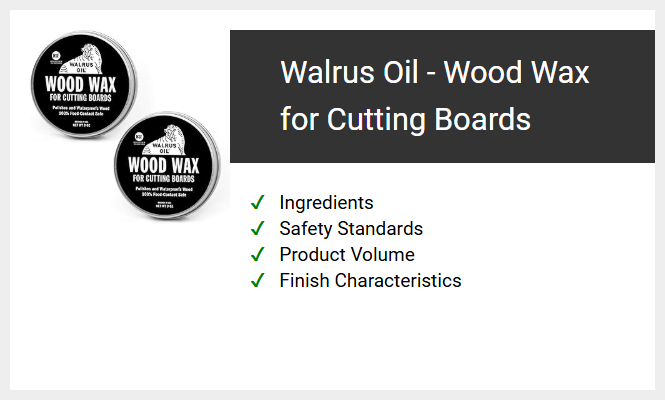 Walrus Oil Wood Wax for Cutting Boards