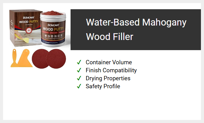 Water-Based Mahogany Wood Filler