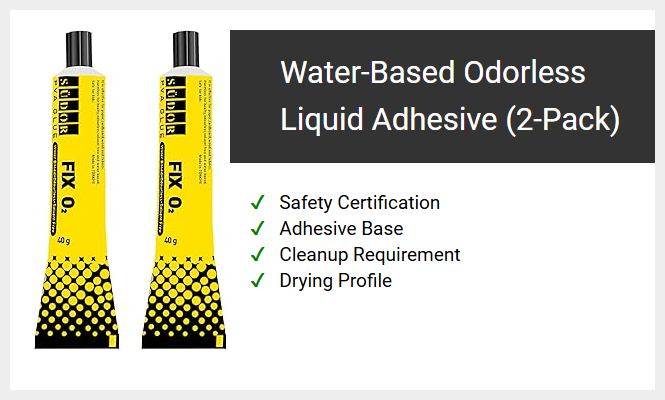 Water-Based Odorless Liquid Adhesive (2-Pack)