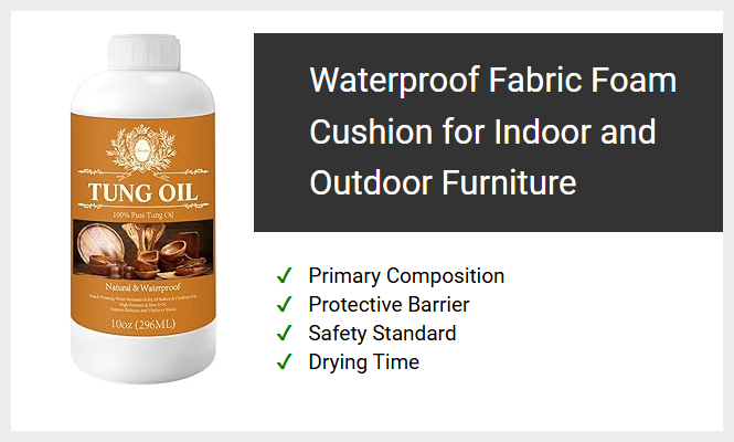 Waterproof Fabric Foam Cushion for Indoor and Outdoor Furniture