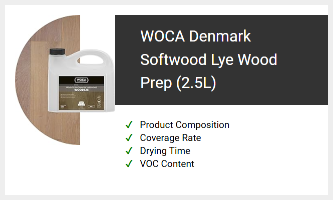 WOCA Denmark Softwood Lye Wood Prep (2.5L)