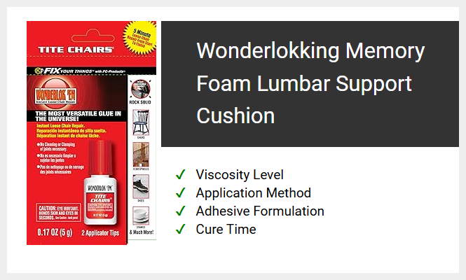 Wonderlokking Memory Foam Lumbar Support Cushion