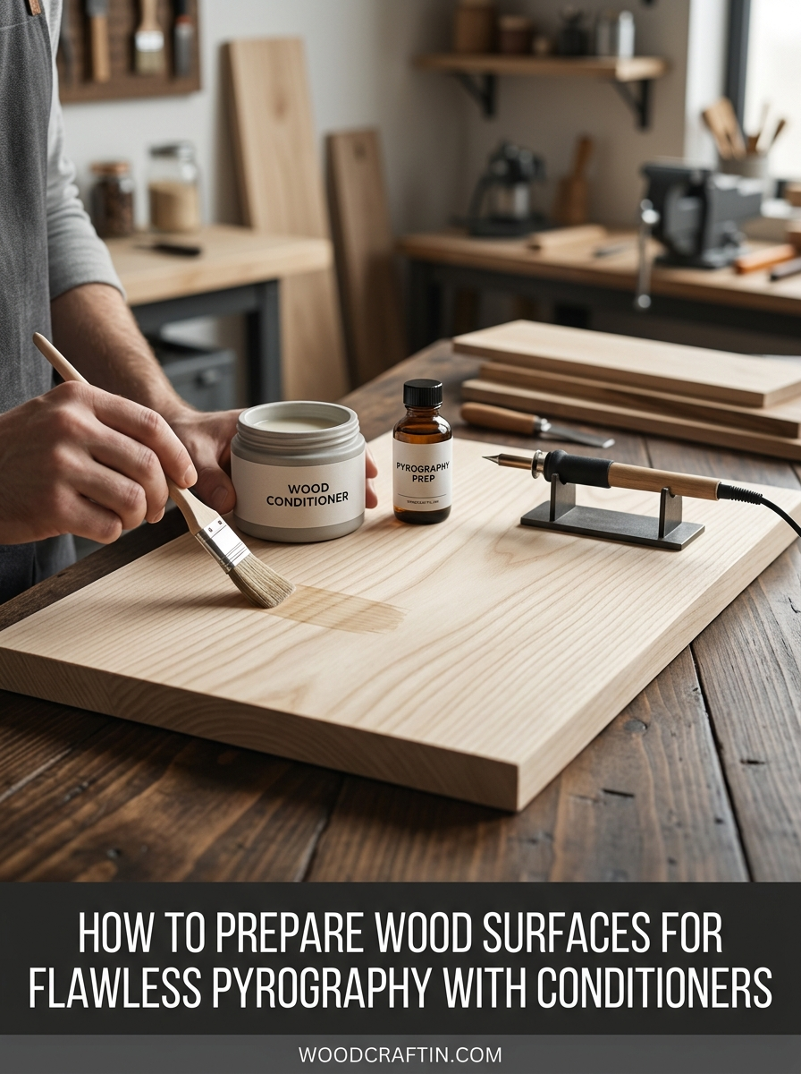 How to Prepare Wood Surfaces for Flawless Pyrography with Conditioners