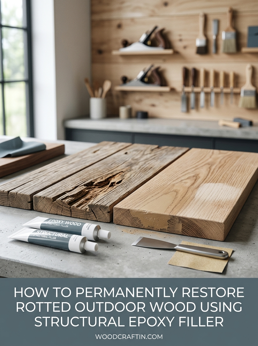 How to Permanently Restore Rotted Outdoor Wood Using Structural Epoxy Filler