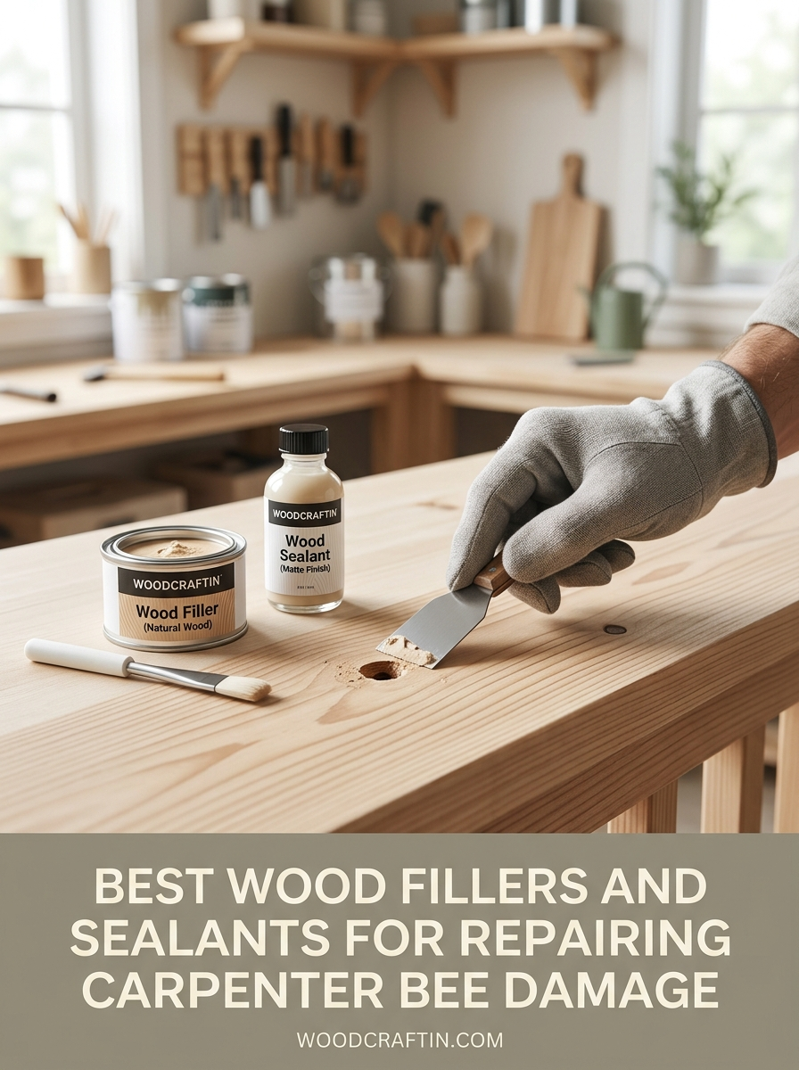 Best Wood Fillers and Sealants for Repairing Carpenter Bee Damage