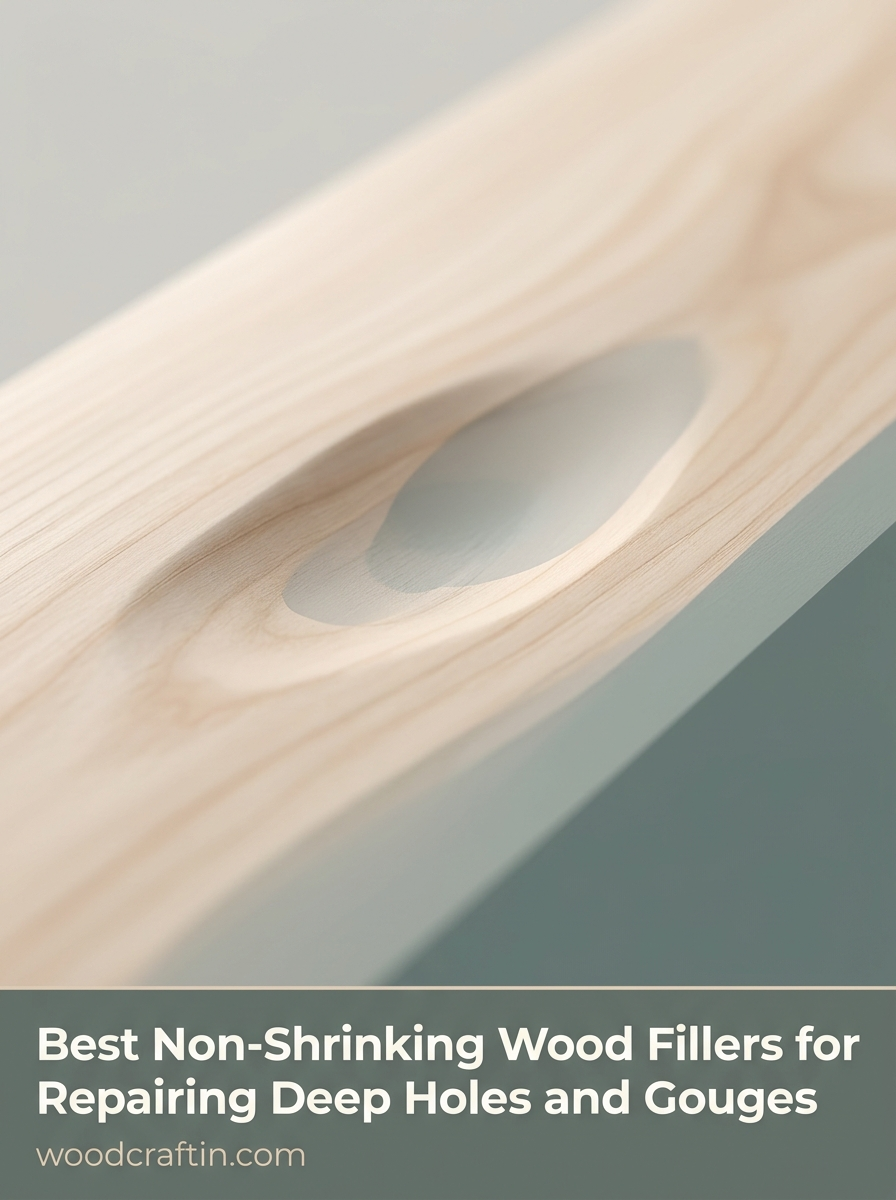 Best Non-Shrinking Wood Fillers for Repairing Deep Holes and Gouges