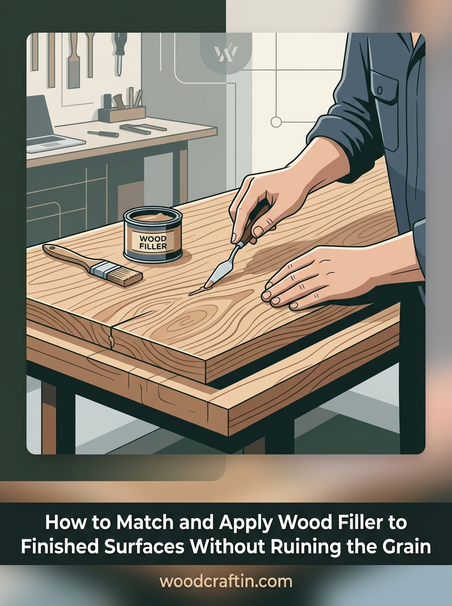 How to Match and Apply Wood Filler to Finished Surfaces Without Ruining the Grain