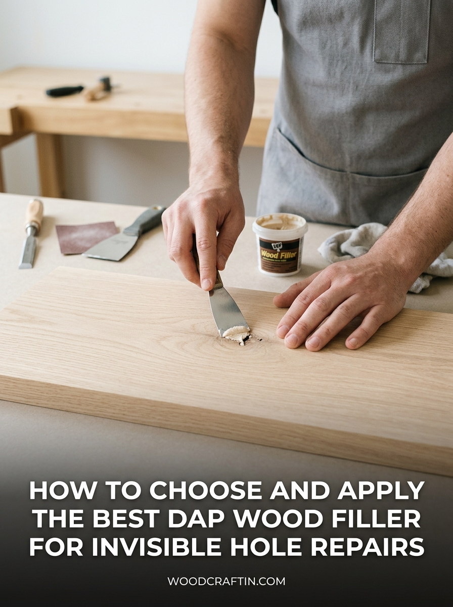 How to Choose and Apply the Best DAP Wood Filler for Invisible Hole Repairs