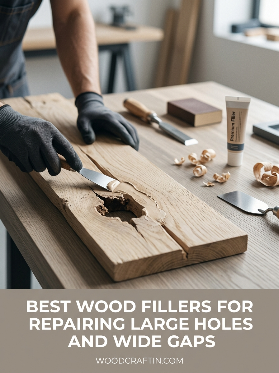 Best Wood Fillers for Repairing Large Holes and Wide Gaps