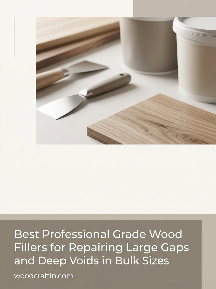 Best Professional Grade Wood Fillers for Repairing Large Gaps and Deep Voids in Bulk Sizes