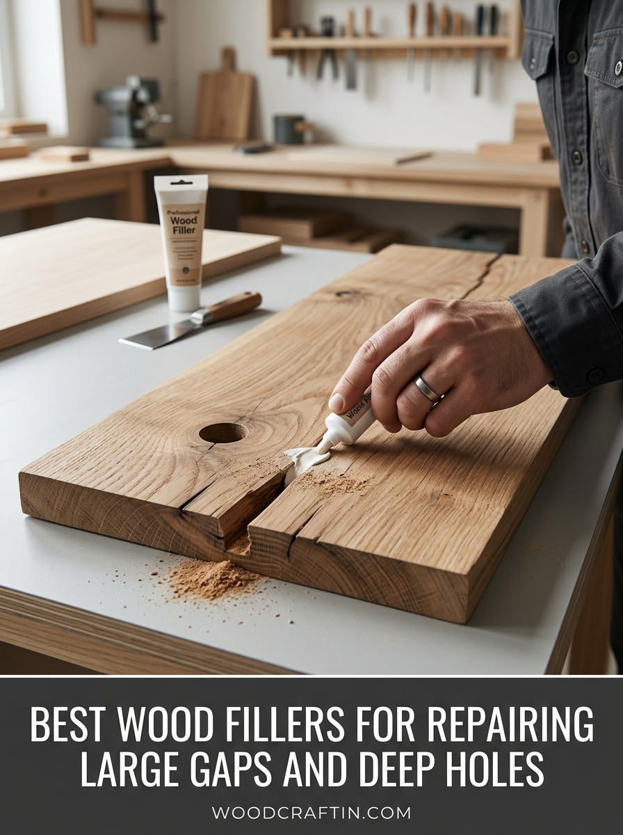 Best Wood Fillers for Repairing Large Gaps and Deep Holes