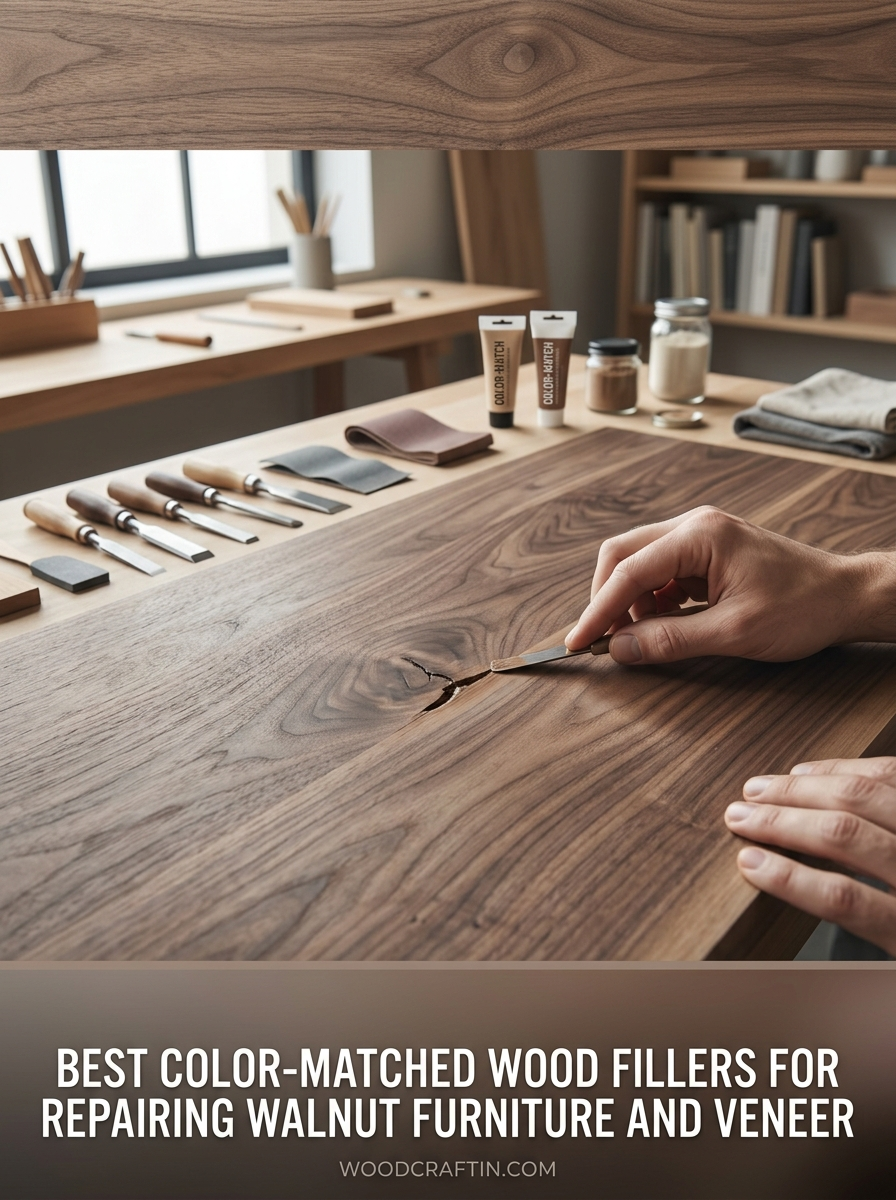 Best Color-Matched Wood Fillers for Repairing Walnut Furniture and Veneer