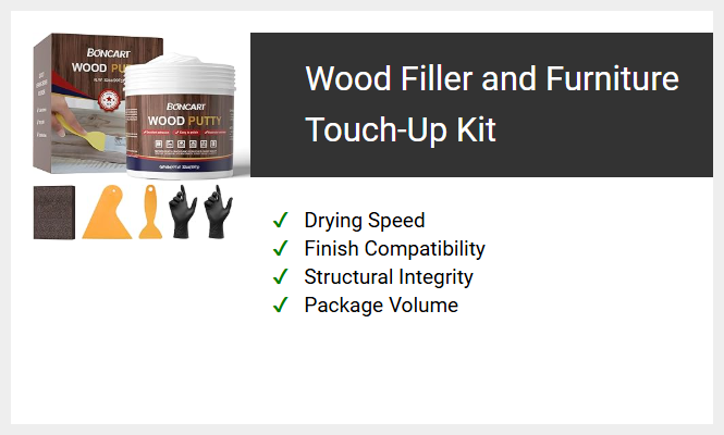Wood Filler and Furniture Touch-Up Kit