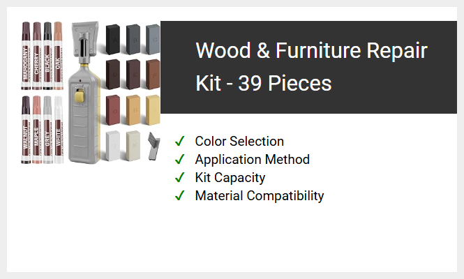 Wood & Furniture Repair Kit - 39 Pieces