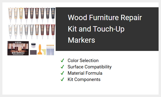 Wood Furniture Repair Kit and Touch-Up Markers