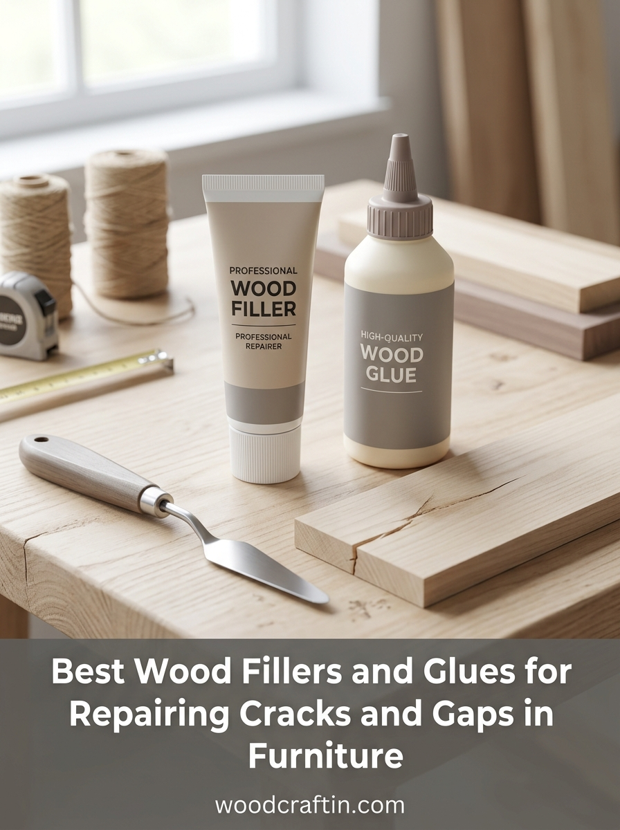 Best Wood Fillers and Glues for Repairing Cracks and Gaps in Furniture