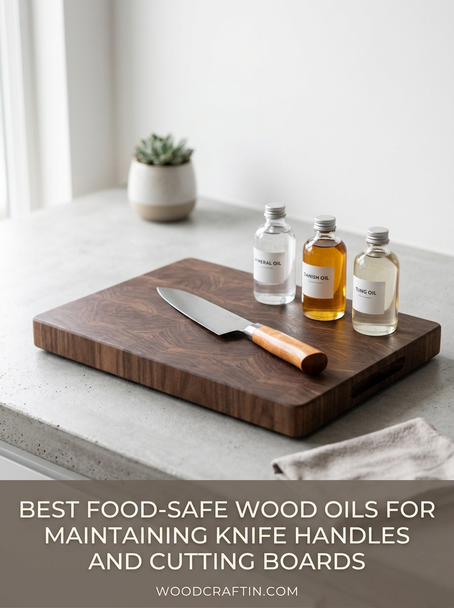 Best Food-Safe Wood Oils for Maintaining Knife Handles and Cutting Boards