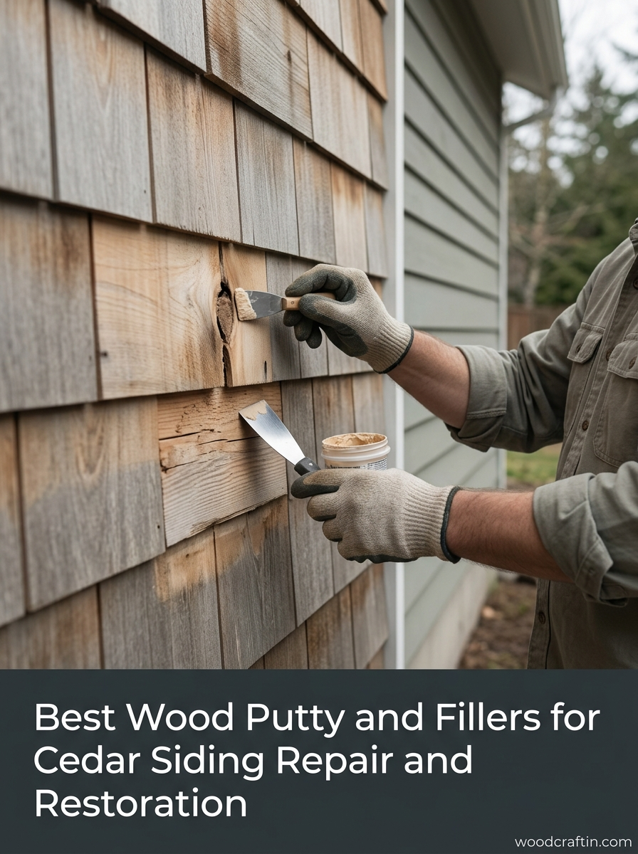 Best Wood Putty and Fillers for Cedar Siding Repair and Restoration